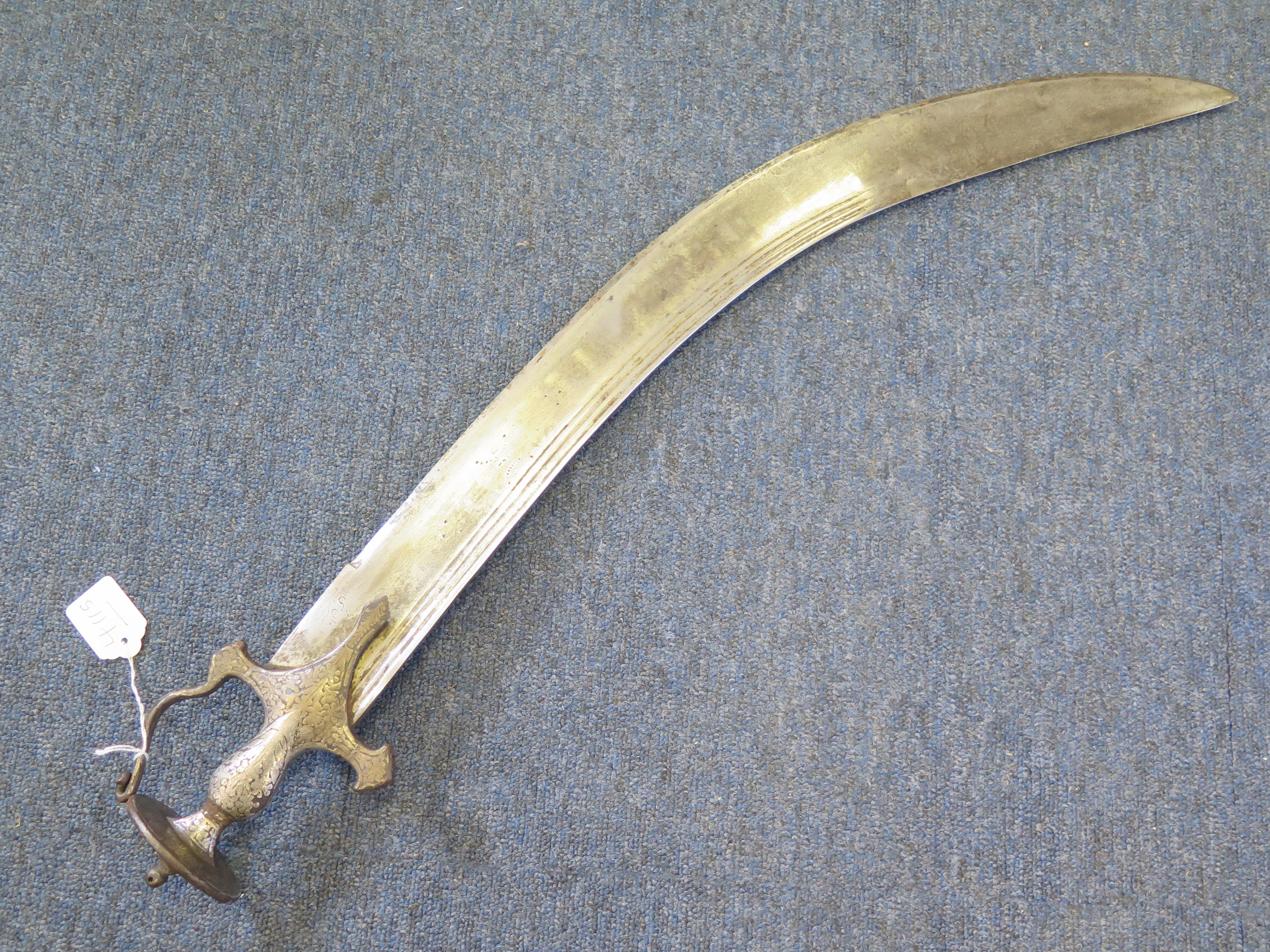 Indian Tulwar with unusual broad heavy blade 28