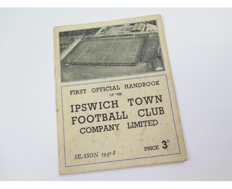 Ipswich Town FC - First Official Handbook of Ipswich Town, season 1937-1938