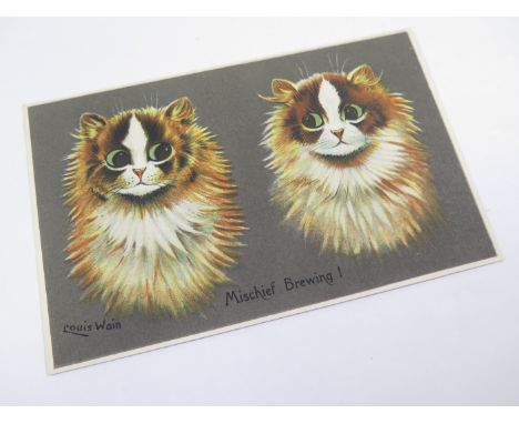 Louis Wain, Valentines, Mischief Brewing!   (1)