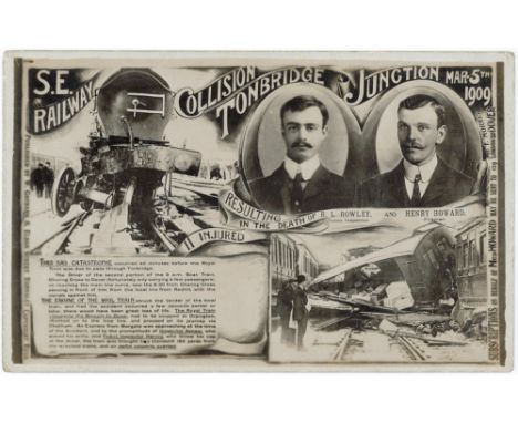 Warner Gothard, Tonbridge Junction Disaster, Mar 1919 R/P   (1)