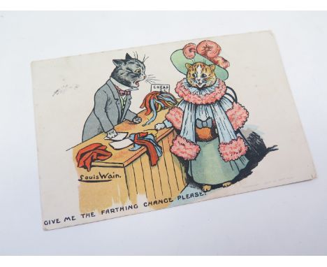 Louis Wain, Davidson 6091 Give Me the Farthing   (1)