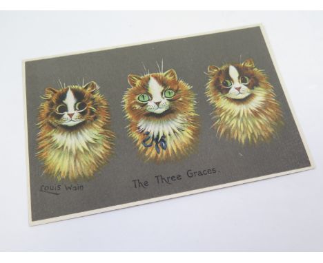 Louis Wain, Valentines, The Three Graces   (1)