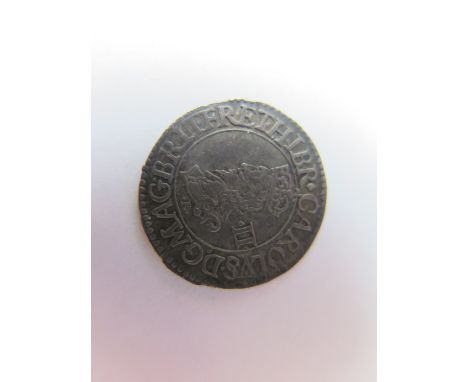 Charles I sillver halfgroat, Nicholas Briot's First Milled Issue 1631-1632, no mm., signed B below bust, wt. 1.04g., SCBI Bro