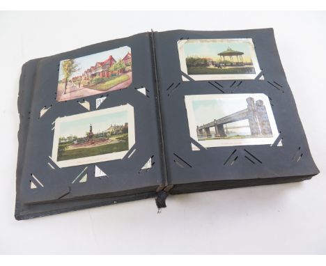 Interesting original collection in large distressed album, parades, events, track laying, R/P's, etc Lancashire villages note