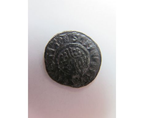 John silver penny, Short Cross Issue, Class 5a1, Spink 1350A, regular 'S', circular curls containing no pellets [looks to be 