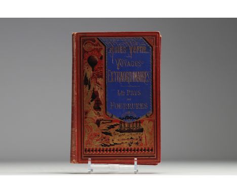Jules VERNE (1828-1905) Nice copy of "Le Pays des Fourrures" Illustrations by Ferat and Beaurepaire, Paris Bibliotheque d'edu