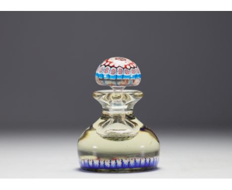 Verrerie de Clichy - Crystal inkwell with millefiori lining, 1863. - Weight: 2.04 kg - Shipping available - Region: France - 