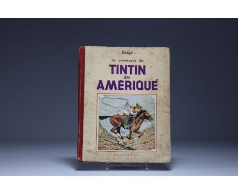 Tintin in America, black and white, A14 bis, Small pastedown, Casterman, 1941 4 off-text in colour 20th mile - Weight: 610 g 