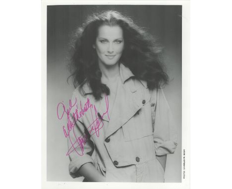 Veronica Hamel signed 10x8 inches black and white photo. Veronica Hamel (born November 20, 1943) is an American actress and m
