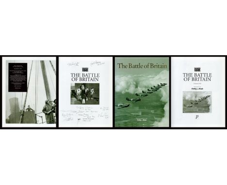 WWII Multi Signed Book The Battle of Britain by Maureen Hill 2004 Second Edition Hardback book with 95 pages Multi Signed by 