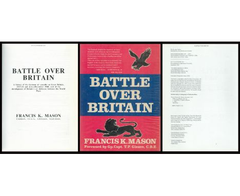 Battle over Britain by Francis K Mason 1990 Second Edition Hardback Book with 539 pages published by Aston Publications Ltd s