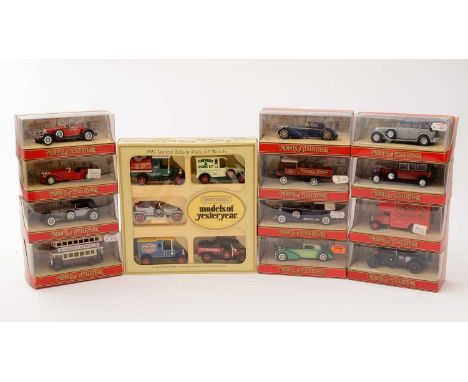 Matchbox Models of Yesteryear, diecast model vehicles to include: a 1905 Special Edition Self-Propelled Fire Engine 2 x three