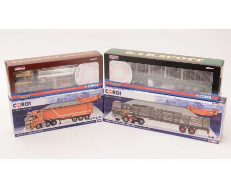 Four Corgi Limited Edition 1:50 scale Hauliers of Renown Commercial Trucks, comprising: CC13902 Limited Edition 978/2030; CC1