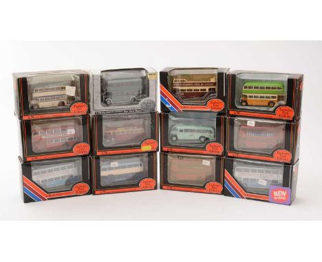 Exclusive First Edition diecast model vehicles, including: mostly buses, all boxed. (30)