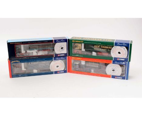 Four Corgi Limited Edition 1:50 scale commercial trucks, comprising: CC12509 Limited Edition 291/2100; CC13403 Limited Editio