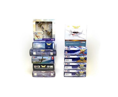 Corgi The Aviation Archive Limited Edition diecast model aircraft, mostly 1:72 scale, including: AA36011, AA32209, AA28103, A