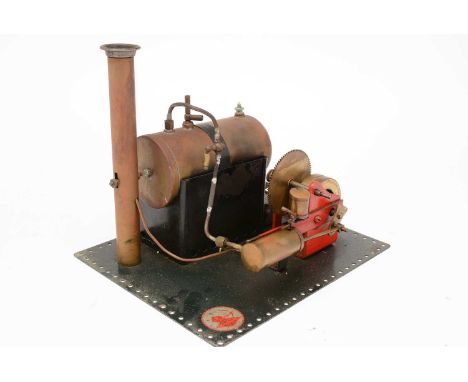 An first half 20th Century Bowman Models live steam static engine, 28 x 22 x 23cms high.
