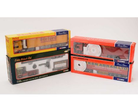 Four Corgi Limited Edition 1:50 scale commercial trucks, comprising: 75805 Limited Edition 1045/1900; CC12411 Limited Edition