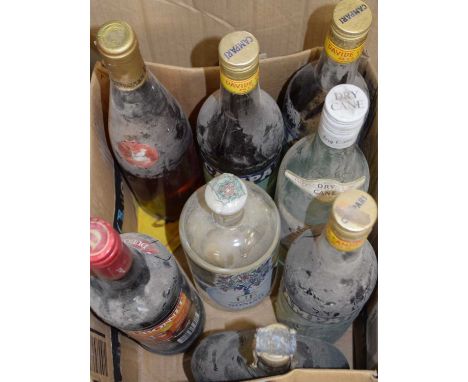 Mixed lot: to include Campari, Dry Cane Light Rum, Dubonnet and others, (8)