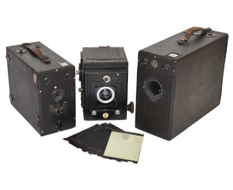 Thornton Special Ruby Reflex with f3.5 80mm lens, The Midg and one other (3)