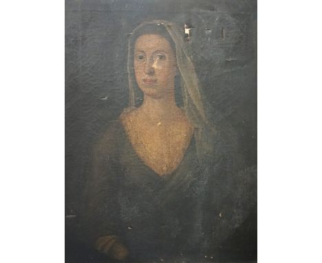 EUROPEAN SCHOOL (19th century)Portrait of a Lady, oil on canvas, 76cm x 64cm