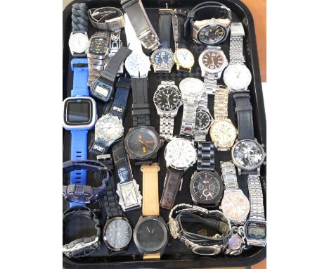 SELECTION OF LADIES AND GENTLEMEN'S WRISTWATCHESincluding Emporio Armani, Timex, Slazenger, Vtech, Hugo boss, Casio, Fossil, 