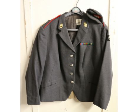 British Army dress uniform jacket having Hilliers Couture of London label with&nbsp;Queen Alexandra's Royal Army Nursing Corp