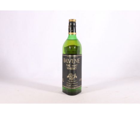 BALVENIE 8 year old single malt Scotch whisky distilled and bottled by William Grant and Sons Ltd, 26 2/3 Fl ozs, 70° proof 