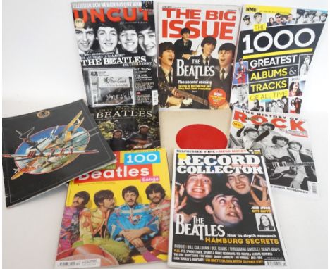 LARGE SELECTION OF THE BEATLES RELATED EPHEMERA
including printed editions of Classic Rock, Rolling Stone, Uncut, Record Coll