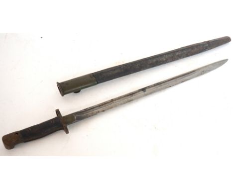 BRITISH 1907 PATTERN BAYONET
with scabbard