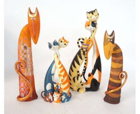 COOL CATS BY TONI GOFFE
Our First Litter, A5738, a model of entwined cats, new and boxed; Happy Birthday - Buzz and Mrs. Nesb