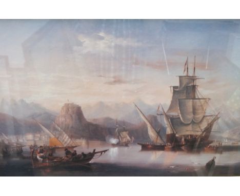 J.W.CARMICHAEL
Salute On Departure, a large framed and glazed print, 75cm x 49.5cm 