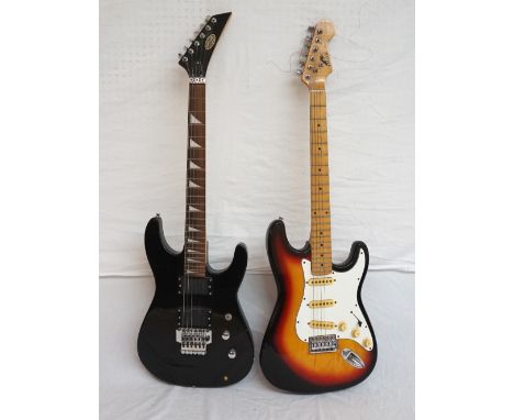 TWO ELECTRIC GUITARS
'Falcon' and 'Stagg'