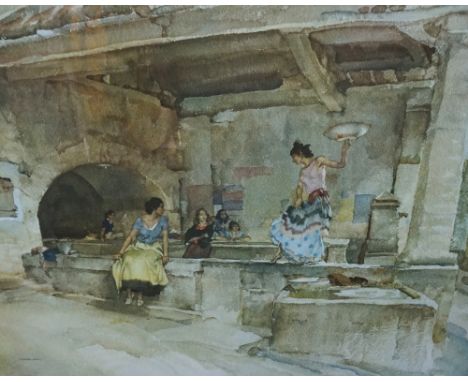 (SIR) WILLIAM RUSSELL FLINT (Scottish, 1880-1969)
'ProvenÇal Caprice', signed limited edition colour print with Fine Art Trad