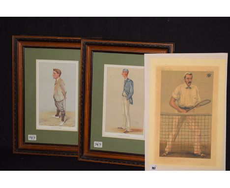 A Vanity Fair colour lithograph - "Michael Michailovitch", published January 4, 1894, unframed; together with two framed repr