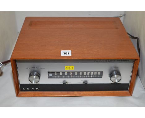 Leak Audio: a Trough-line II F-M tuner, in teak case.