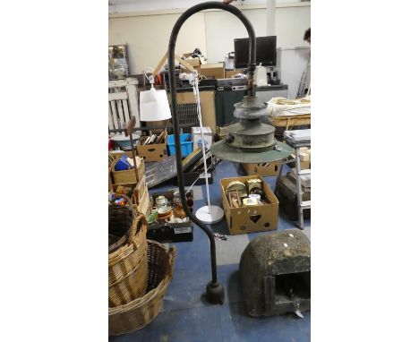 A Late 19th Century Gas Bridge or Street Lamp, 148cm High 