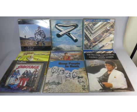 A Collection of Ten Vintage 33rpm Records To Include Beatles 1967/70, Michael Jackson Thriller, Misplaced Childhood Marillion