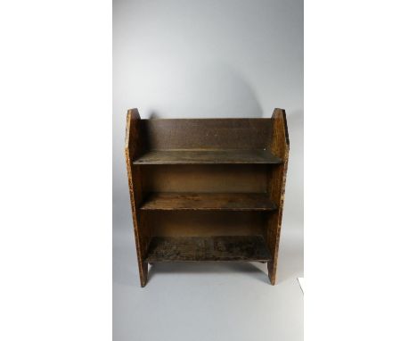 A Narrow Three Shelf Open Bookcase, 63cm Wide 