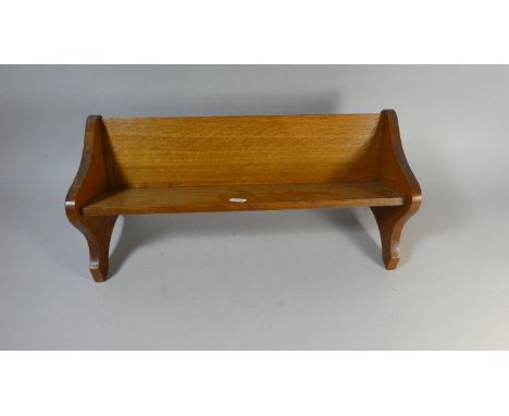 An Edwardian Oak Book Trough, 48cm Long 