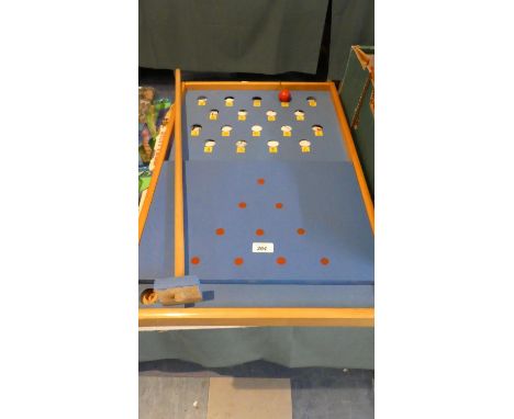 A Table Skittle and Bagatelle Table (No Skittles) 