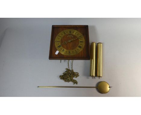 A Schmeckenbecker Two Weight Wall Clock with Brass Chapter Ring, 23cm Square 