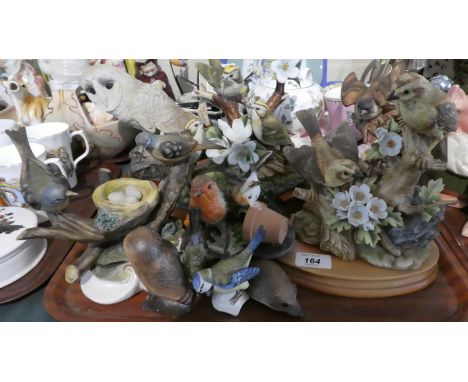 A Collection of Ceramic Bird Ornaments 