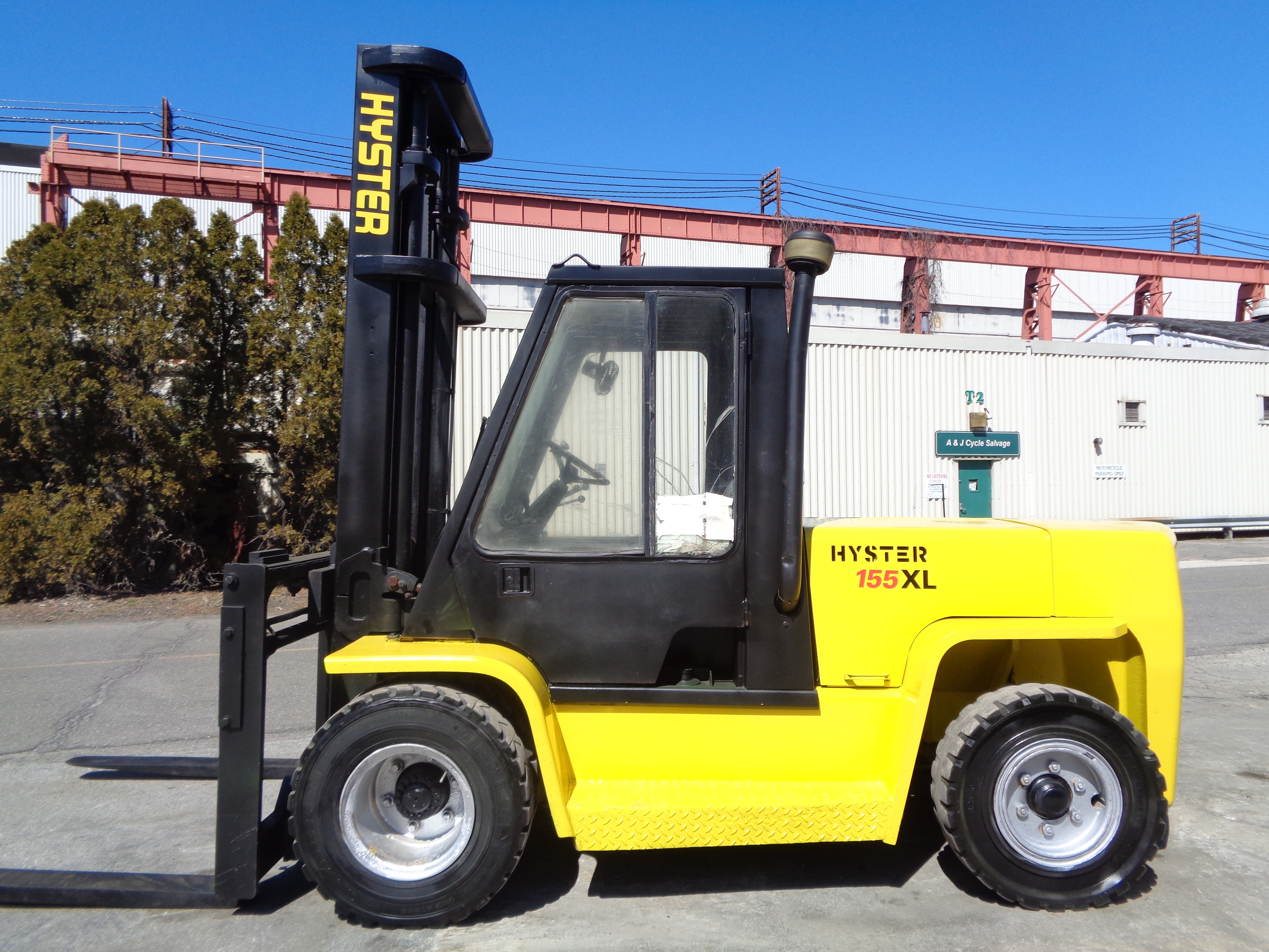 Hyster H155XL2 15,500lbs Forklift Boom Lift Truck - Diesel - Enclosed ...