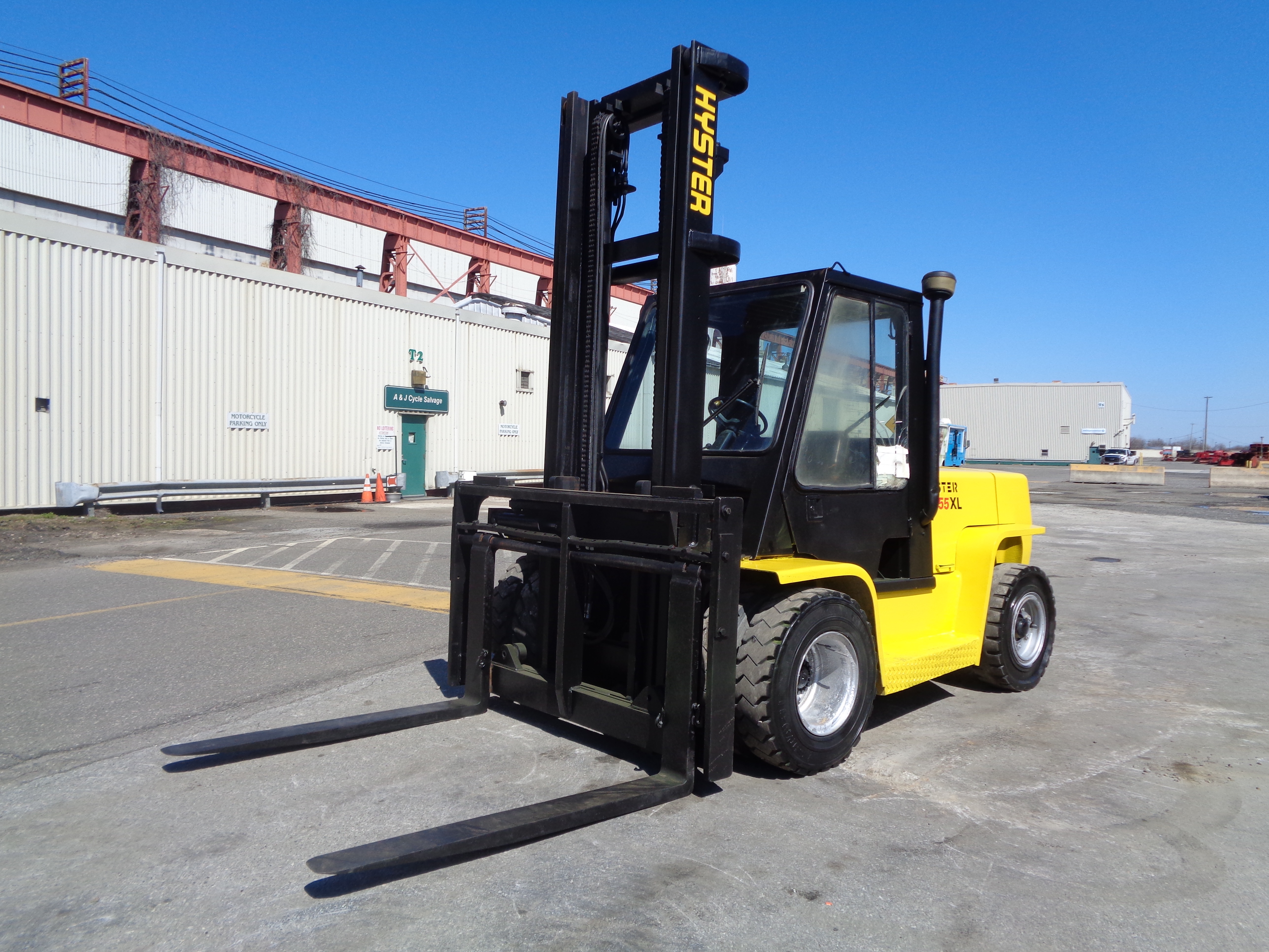 Hyster H155XL2 15,500lbs Forklift Boom Lift Truck - Diesel - Enclosed ...