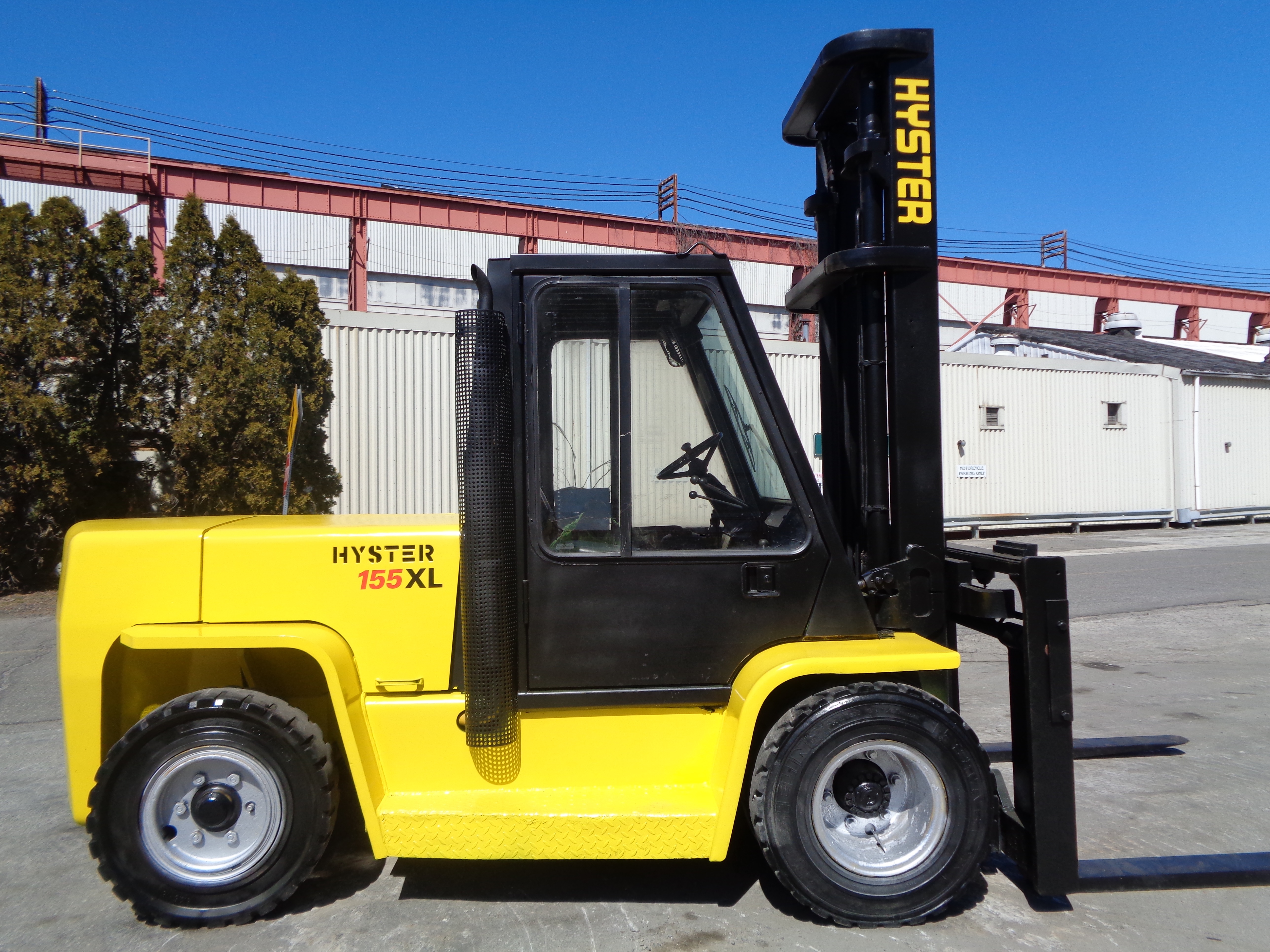 Hyster H155xl2 15500lbs Forklift Boom Lift Truck Diesel Enclosed