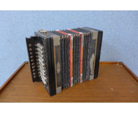 A vintage Parsifal Melodeon accordion 