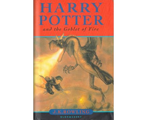 Harry Potter and the Goblet of Fire by J K Rowling Hardback Book 2000 First Edition published by Bloomsbury Publishing Plc so