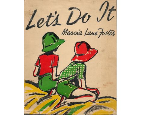 Let's Do It Sketches of Children by Marcia Lane Foster 1938 First Edition Hardback Book published by Collins some ageing good