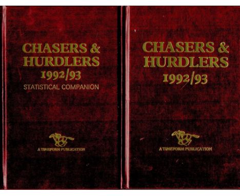 Chasers and Hurdlers 1992/93 and Statistical Companion Hardback Books with Slipcase 1993 First Edition published by Timeform 